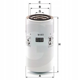 Kramp oil filter for McCormick MTX200 2002 2007