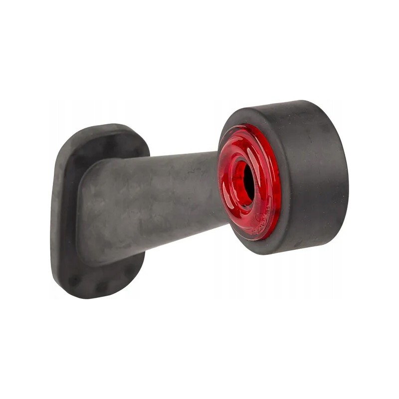 LED side marker lamp, right, 12 24v, red, transparent