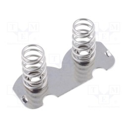 10 pcs x COMF - 307F CATHODE-CATHODE - Spring contact, AA,R6, Batt.no: 2, push-in, Contacts: steel