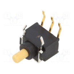1 pcs x KNITTER-SWITCH - FP 1 F-RA - Switch: push-button, Pos: 2, SPDT, 0.4A/28VDC, (ON)-ON, Body: black