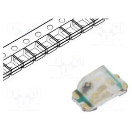 5 pcs x LITEON - LTST-C295TBKFKT - LED, SMD, 0603, blue/orange, 1.6x0.8x0.55mm, 130°, 3.8÷2.4V, 20mA