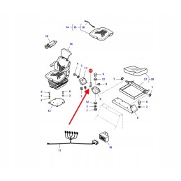 La322804550 operator seat mounting plate