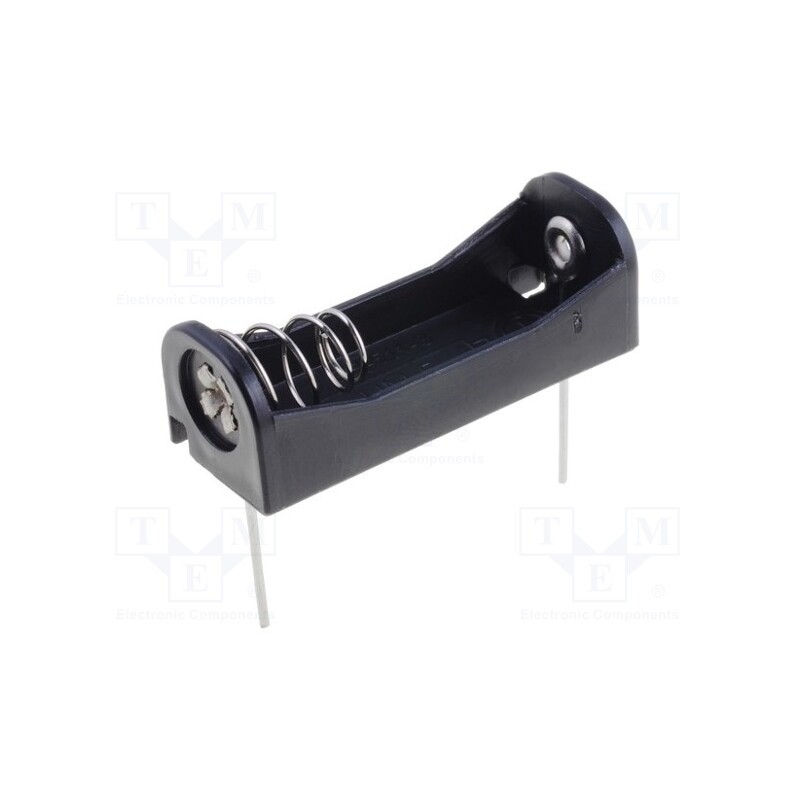 2 pcs x COMF - BH-511-3P - Holder, N,R1, Batt.no: 1, for PCB, black