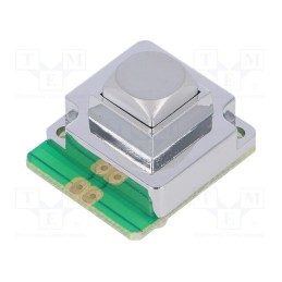 1 pcs x ACCORD - AK-101-B-SSS-WP-MM - Keypad, No.of butt: 1, metal, Mech.durability: 1000000cycles, 1.5N