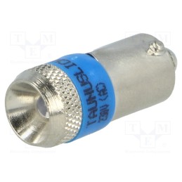 1 pcs x ABB - 1SFA616921R2224 - LED lamp, blue, Cap: BA9S, 230VAC