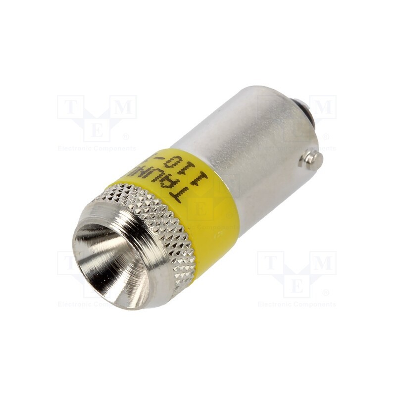 1 pcs x ABB - 1SFA616921R2133 - LED lamp, yellow, Cap: BA9S, 110VAC