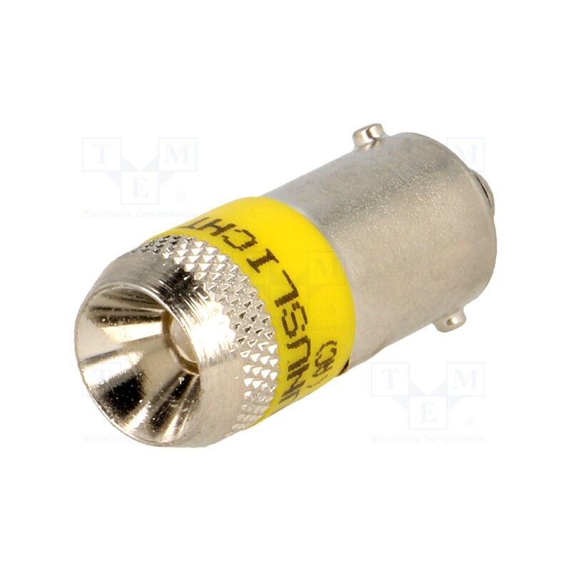 1 pcs x ABB - 1SFA616921R2023 - LED lamp, yellow, Cap: BA9S, 24VAC, 24VDC