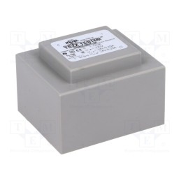 1 pcs x INDEL - TSZZ12/016M - Transformer: encapsulated, 12VA, 230VAC, 24V, 24V, 250mA, 250mA, PCB