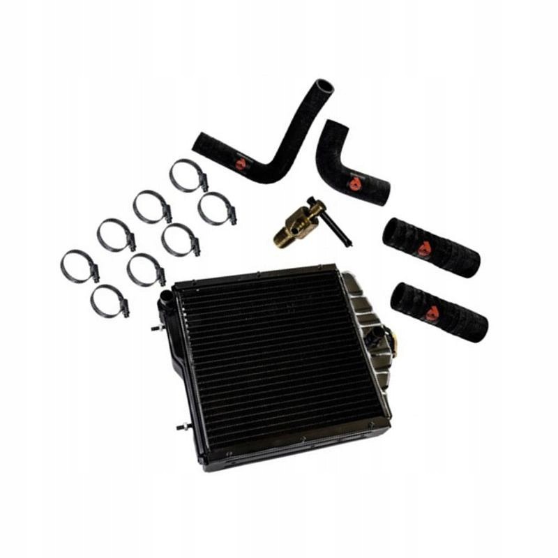 Reinforced radiator with 360 pipes and tap