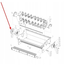 100507534 straw chopper pulley