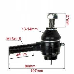 Rod end, right joint c 328 original Ursus
