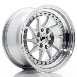 Jr wheels jr26 15x8 et25 4x100 108 silver machined