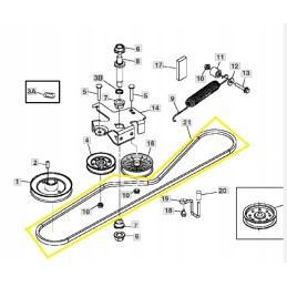 V-belt x500 john deere m151276