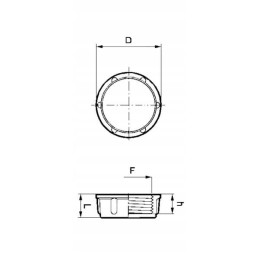 Threaded plug internal thread arag 3 8