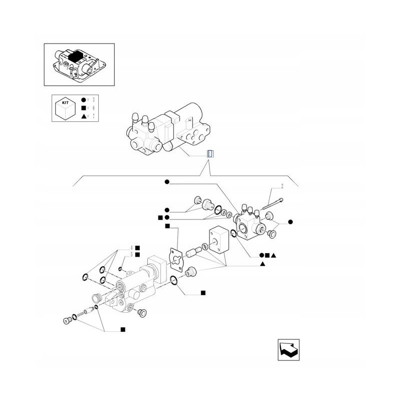 Brake valve new holland 5192069