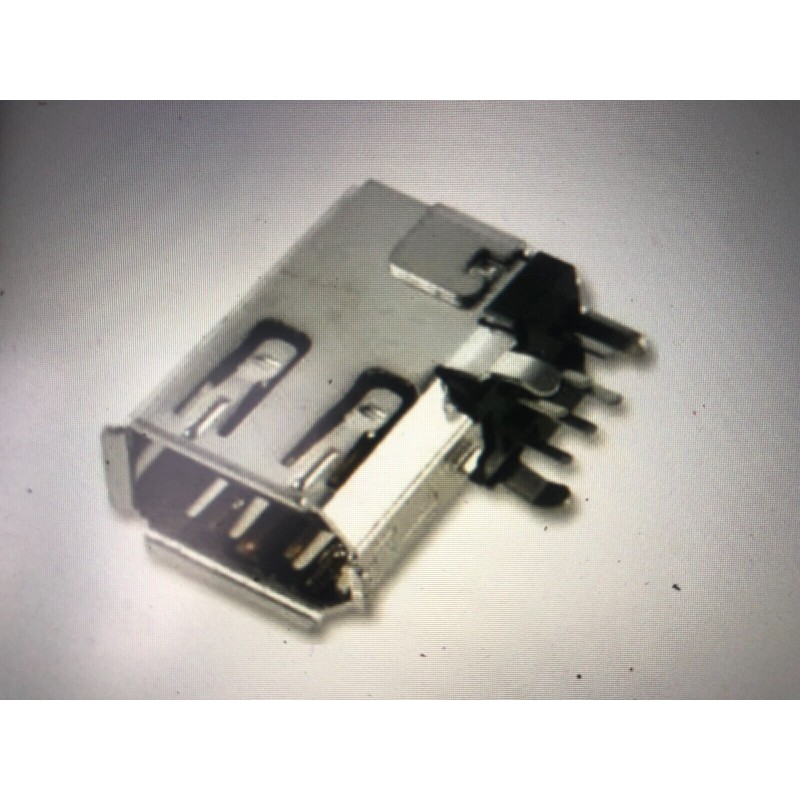 1 PCS Connector, 6 Contacts, Receptacle, Firewire IEEE-1394, Solder, 53460