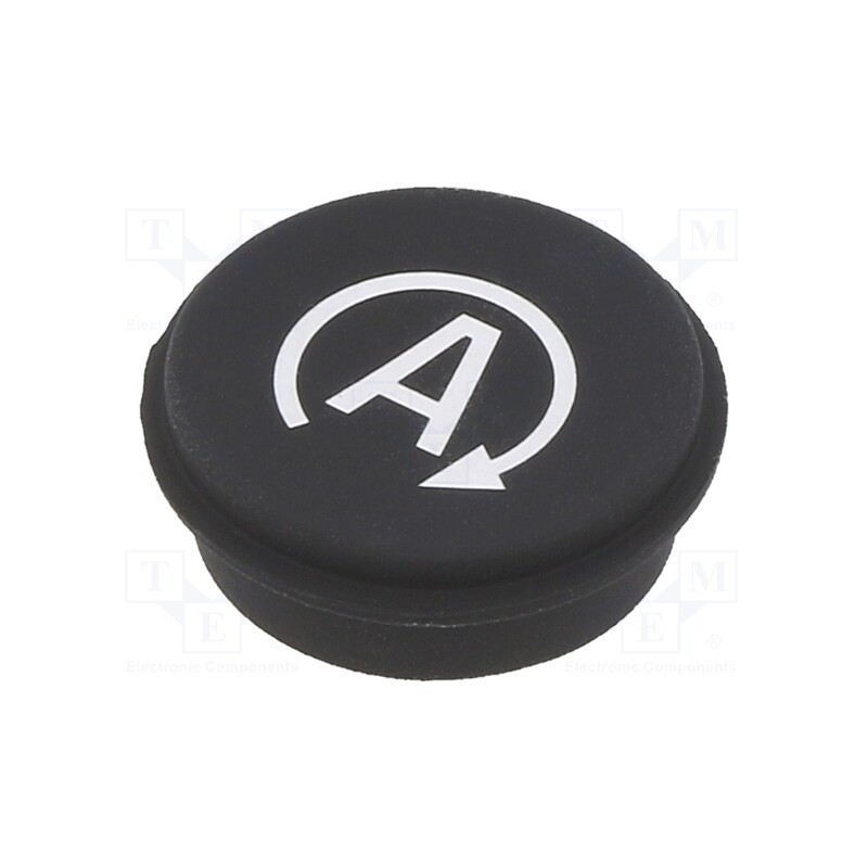 1 pcs x EAO - 09-0S12.3127 - Button, round, Ø21mm, black, 09