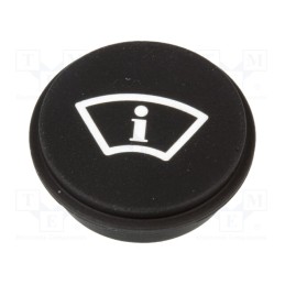 1 pcs x EAO - 09-0S12.2963 - Button, round, Ø21mm, black, 09