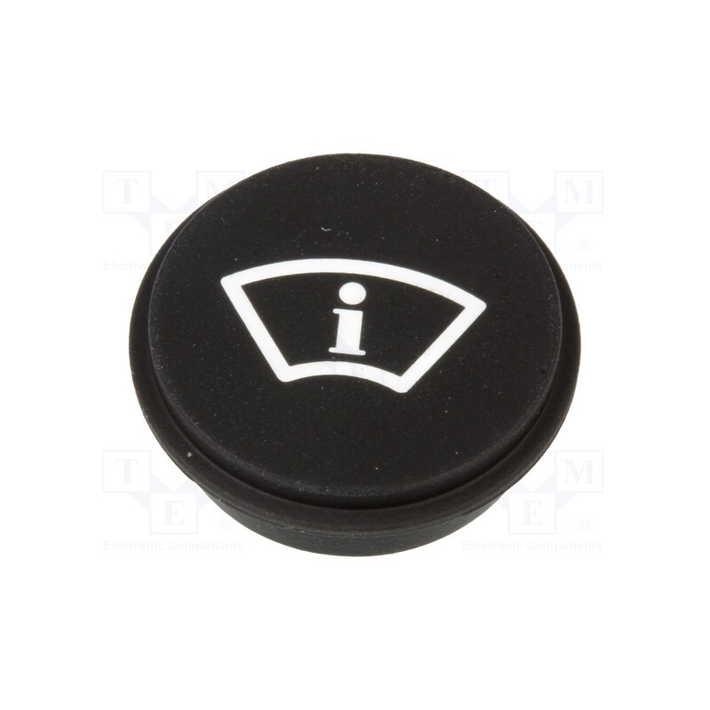 1 pcs x EAO - 09-0S12.2963 - Button, round, Ø21mm, black, 09
