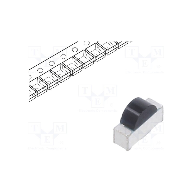 5 pcs x EVERLIGHT - PT12-21B/TR8 - Phototransistor, Dim: 3x1x2mm, λp max: 940nm, 30V, Lens: black