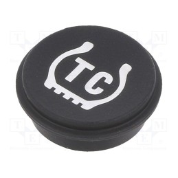 1 pcs x EAO - 09-0S12.2048 - Button, round, Ø21mm, black, 09