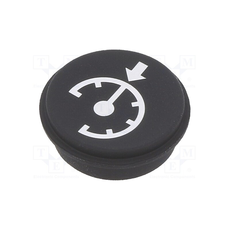 1 pcs x EAO - 09-0S12.2047 - Button, round, Ø21mm, black, 09