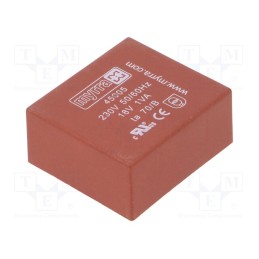 1 pcs x MYRRA - 45005 - Transformer: encapsulated, 1VA, 230VAC, 18V, 56mA, PCB, 34x31x15mm