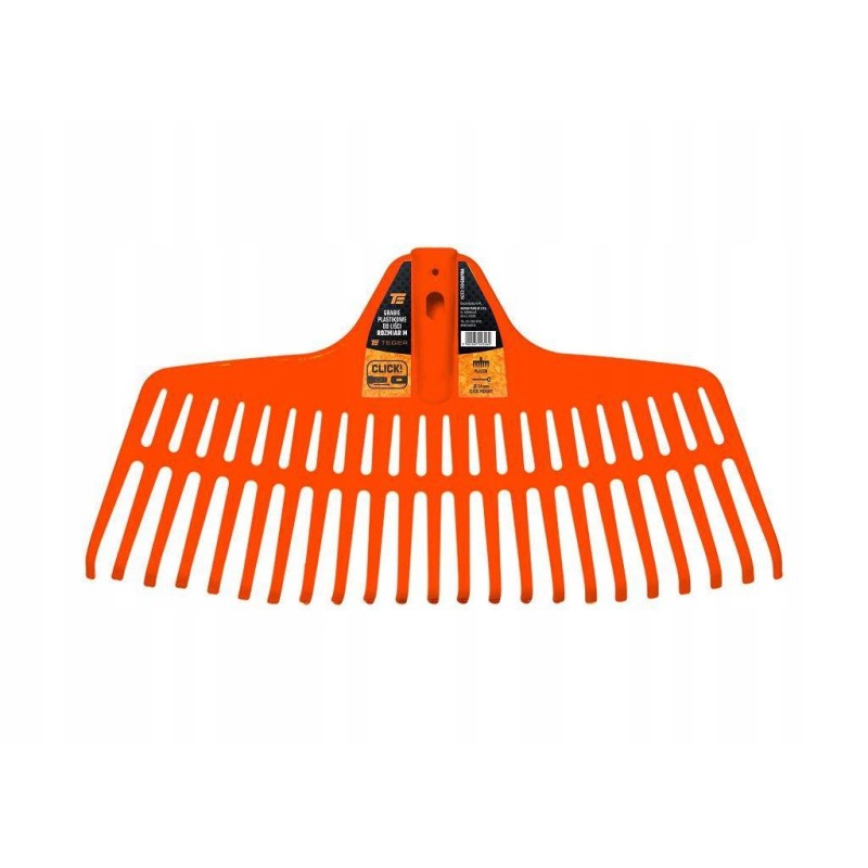 Plastic leaf rake, size M, clic mounting