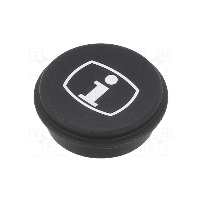 1 pcs x EAO - 09-0S12.2026 - Button, round, Ø21mm, black, 09