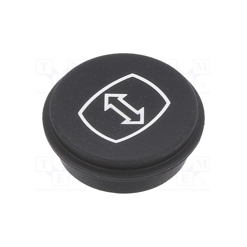 1 pcs x EAO - 09-0S12.2025 - Button, round, Ø21mm, black, 09