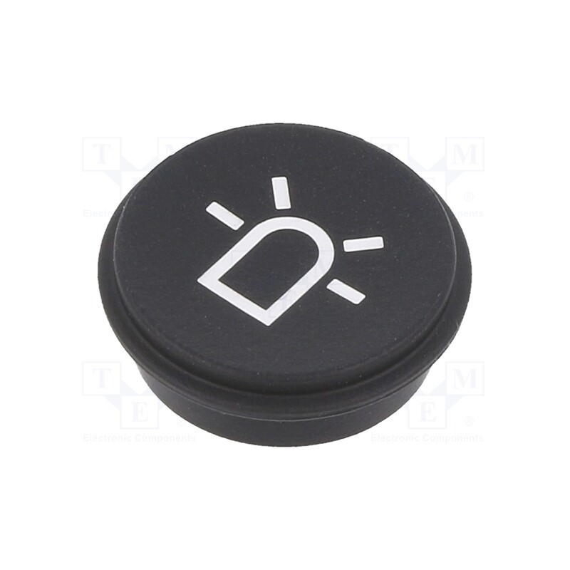 1 pcs x EAO - 09-0S12.1141A - Button, round, Ø21mm, black, 09