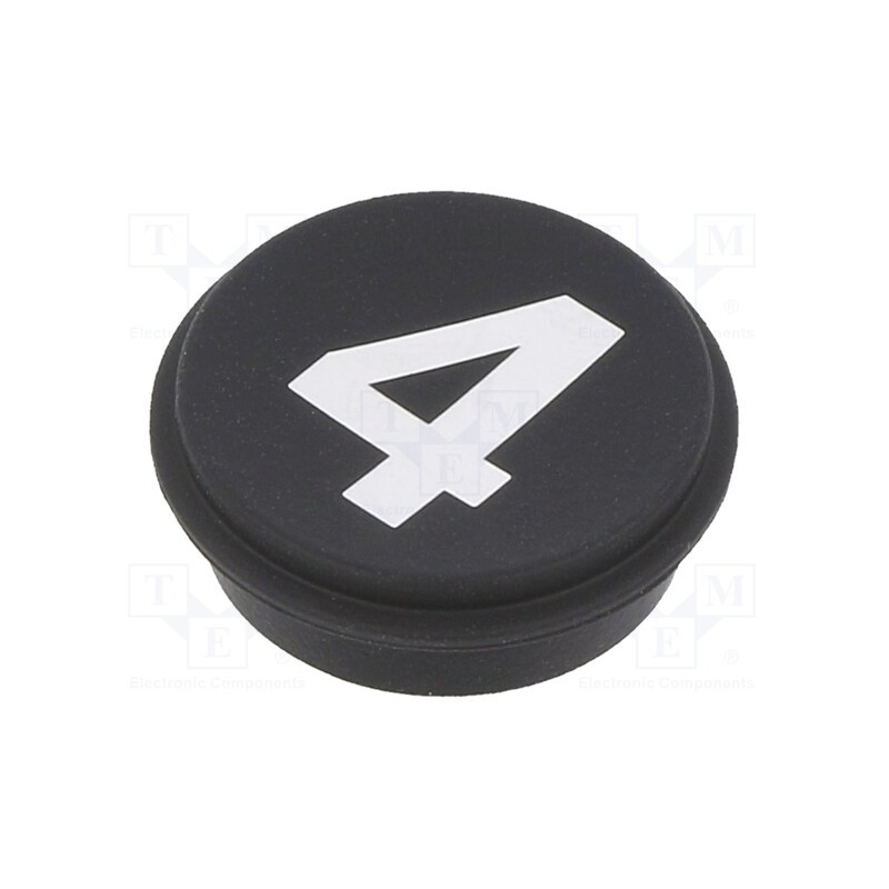1 pcs x EAO - 09-0S12.C000237 - Button, round, Ø21mm, black, 09