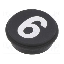 1 pcs x EAO - 09-0S12.C000236 - Button, round, Ø21mm, black, 09