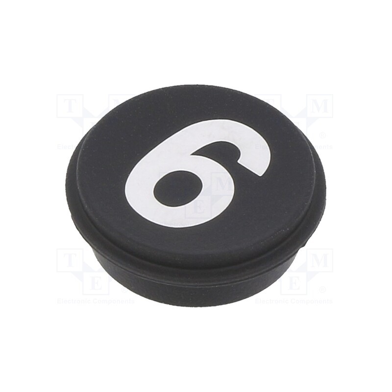 1 pcs x EAO - 09-0S12.C000236 - Button, round, Ø21mm, black, 09