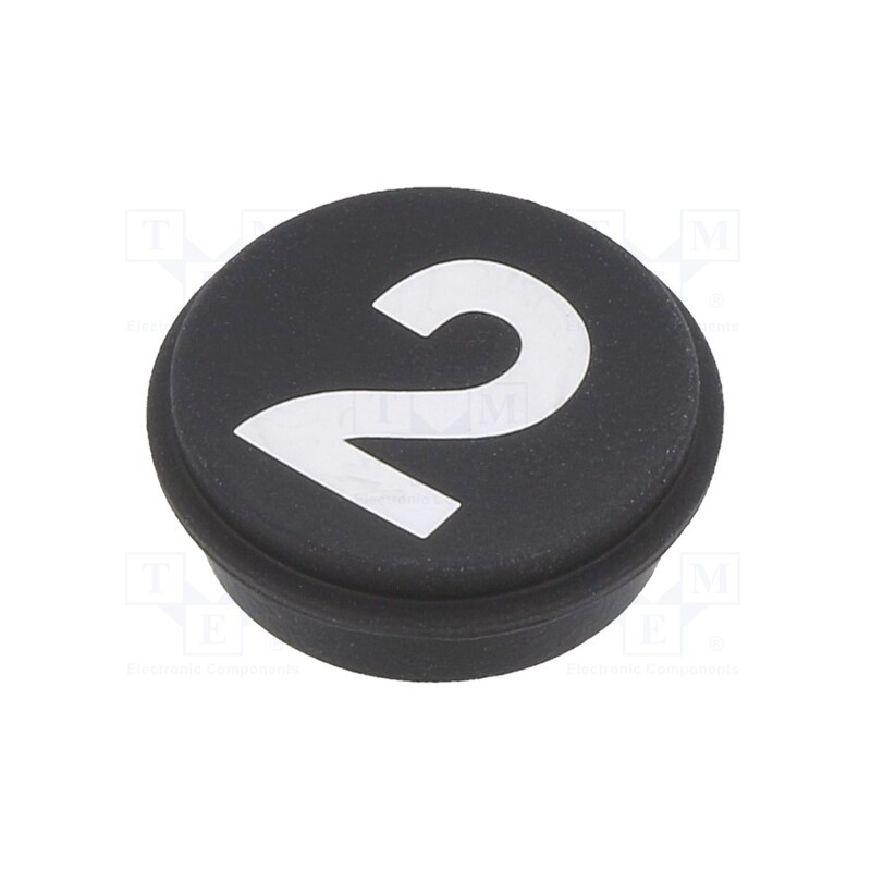 1 pcs x EAO - 09-0S12.C000226 - Button, round, Ø21mm, black, 09