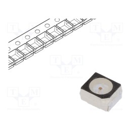 5 pcs x ams OSRAM - LY T68F-T2V2-35-1 - LED, SMD, PLCC2, yellow, 1.21÷3.03lm, 355÷1120mcd, 3x3.4x2.1mm