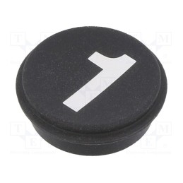 1 pcs x EAO - 09-0S12.C000225 - Button, round, Ø21mm, black, 09
