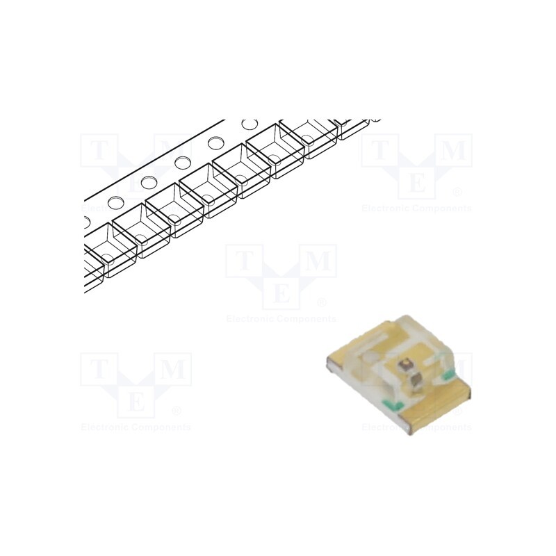 5 pcs x KINGBRIGHT ELECTRONIC - KPT-2012CGCK - LED, SMD, 0805, green, 20÷50mcd, 2x1.25x0.75mm, 140°, 20mA, λd: 570nm