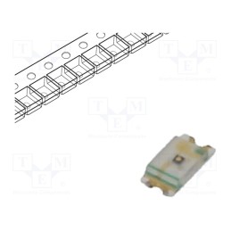 5 pcs x ROHM SEMICONDUCTOR - SML-E12UWT86 - LED, SMD, 0603, red, 36÷85mcd, 1.6x0.8x0.55mm, 2V, 20mA, 62mW