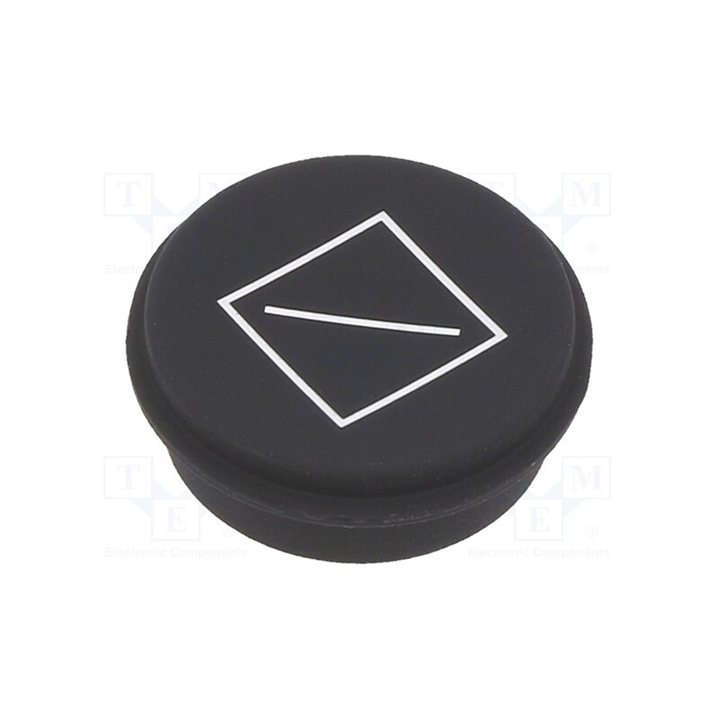 1 pcs x EAO - 09-0S12.5104 - Button, round, Ø21mm, black, 09