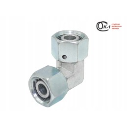 Hydraulic elbow two nuts m22x1 5 15l