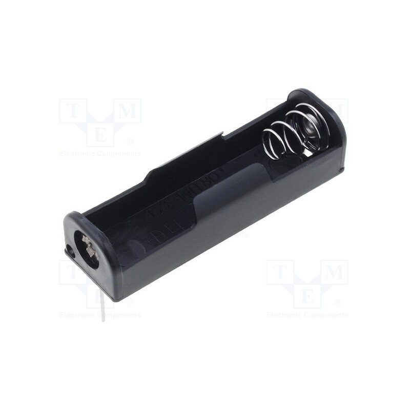2 pcs x COMF - BH-311-1P - Holder, AA,R6, Batt.no: 1, for PCB, black, 51mm