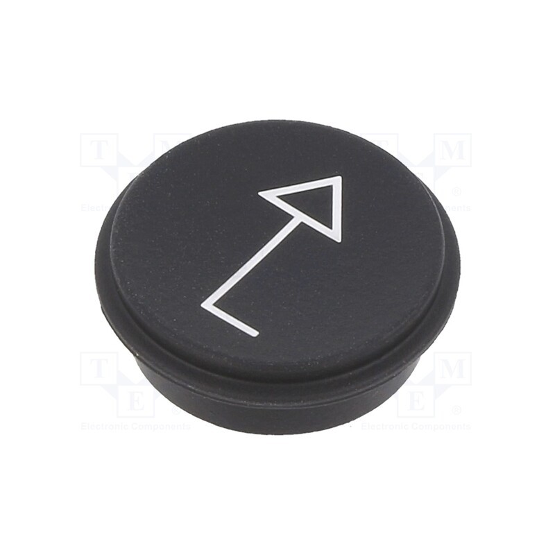 1 pcs x EAO - 09-0S12.0651B - Button, round, Ø21mm, black, 09