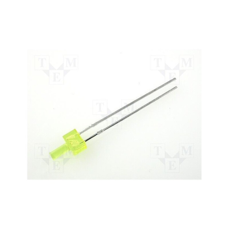 5 pcs x KINGBRIGHT ELECTRONIC - L-13YD - LED, 2mm, yellow, 3÷8mcd, 70°, Front: flat, 2.1÷2.5V, 4.8x2.5mm, THT