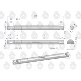 Decompressor shaft C 330 original Ursus