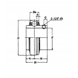 Bearing insert 30x62x19 mm gopart
