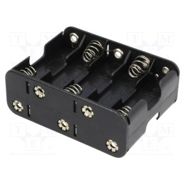 2 pcs x COMF - BH-3103B - Holder, AA,R6, Batt.no: 10, 6F22 type, black