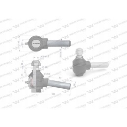 Angled steering joint 55113565 5211