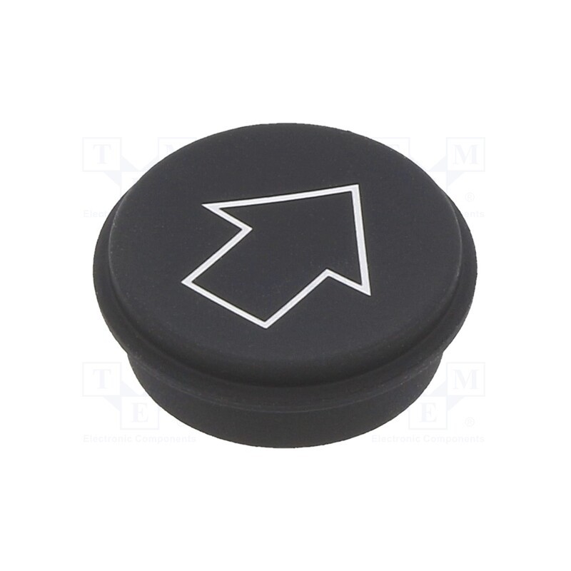 1 pcs x EAO - 09-0S12.0251 - Button, round, Ø21mm, black, 09