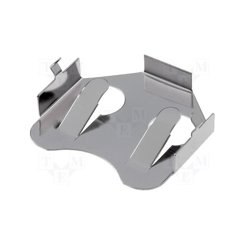 2 pcs x KEYSTONE - 3013 - Clip, BR1616,CR1612,CR1616,CR1620,CR1632, PCB, H: 3.7mm, Ø: 16mm